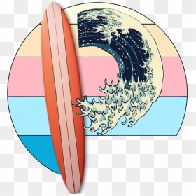 Surfboard, HD Png Download - wave emoji png