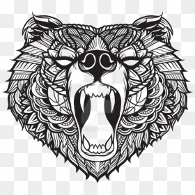 Florida Black Bear Tattoo Grizzly Bear Youtube - Bear Tattoo Png, Transparent Png - cm punk png