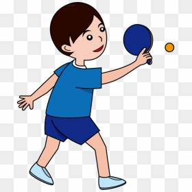 Transparent Ping Pong Ball Clipart - Play Table Tennis Clipart, HD Png Download - ping pong ball png