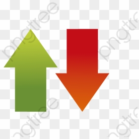 Transparent Red Down Arrow Png - Up Down Arrow Png, Png Download - arrow image png