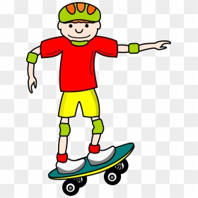Skateboarding Clip Art, HD Png Download - boarder png