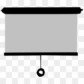 Black And White Movie Screen Clipart Png Picture Black - Transparent Projector Screen Png, Png Download - screen png