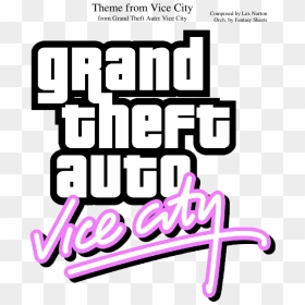 Theme From Vice City Sheet Music Composed By Composed - Grand Theft Auto Vice City Icon, HD Png Download - city icon png