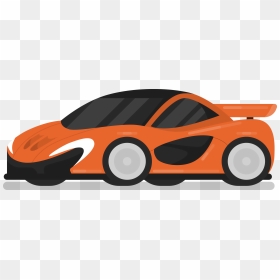 Cartoon Sports Car Png - Orange Car Cartoon Png, Transparent Png - cartoon car png