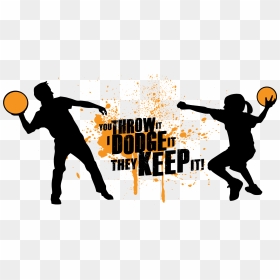 Dodgeball Tournament Logo Related Keywords - Dodgeball Silhouette, HD Png Download - dodgeball png