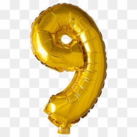 9 , 16" - Ballon 9 Png, Transparent Png - gold balloons png