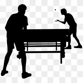 Ping Pong Silhouette Png, Transparent Png - ping pong ball png