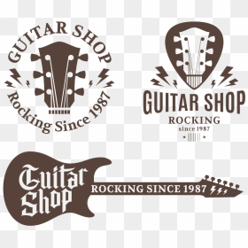 Music Logo Png Image - Vector Guitar Shop Logo Free, Transparent Png - music logo png