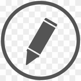 Black And White Scribe Icon, HD Png Download - pencil icon png