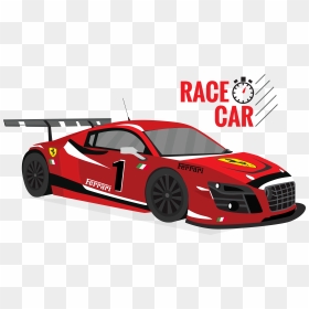 Transparent Cars Cartoon Png - Ferrari Race Car Red, Png Download - cartoon car png