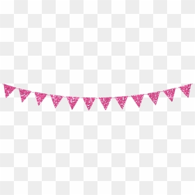 #banner #flag #pennant #pink #glitter #png - Blue Flag Banner Png, Transparent Png - pink glitter png