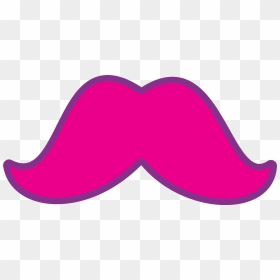 Cartoon Mustache Pink , Png Download - Pink Mustache Clipart, Transparent Png - mario mustache png