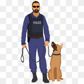 Companion Dog, HD Png Download - policeman png