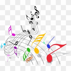 Thumb Image - Colorful Music Notes Png, Transparent Png - notas musicales png