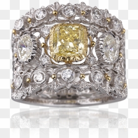 Buccellati - Rings - Band Ring - Jewelry - Buccellati Yellow Diamond, HD Png Download - rings png