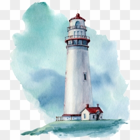 This Graphics Is Cartoon Tower Png Transparent About - Beach Theme Watercolor, Png Download - tower png