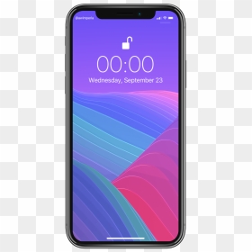 Lockscreen And Homescreen Wallpaper - Iphone X Lock Screen Png, Transparent Png - screen png