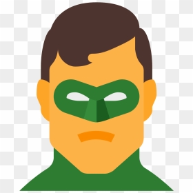 Green Lantern Dc Icon - Greenlantern Movie Heroes Face Flat Icon, HD Png Download - green lantern png