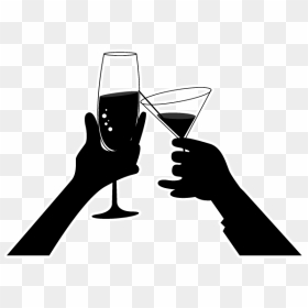 Silhouette Png Download - Cheers Silhouette Png, Transparent Png - cheers png