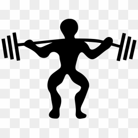 Fitness Clipart Transparent - Clip Art Weight Lifting, HD Png Download - weights png
