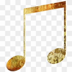 Notas Musicales Doradas Png, Transparent Png - notas musicales png