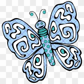 Butterfly Coloring Pages, HD Png Download - blue watercolor png