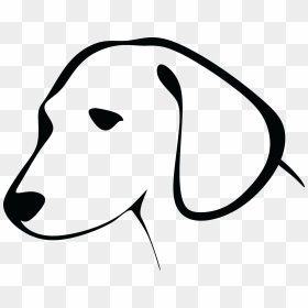 Stylized Dog Line Art Clip Arts - รูป ลาย เส้น การ์ตูน หมา, HD Png Download - dog face png