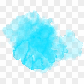 Watercolor Watercolour Ftestickers Paint Blue - Transparent Blue Watercolor Splash, HD Png Download - blue watercolor png