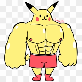 Just A Quick Ripped Pikachu Drawing To Prove That Im - Ripped Pikachu, HD Png Download - ripped png