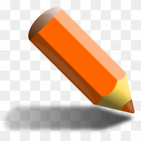 Orange Color Pencil Clipart, HD Png Download - crayon png