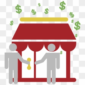 Store With Dollar Signs - Store Icon Png, Transparent Png - dollar sign icon png