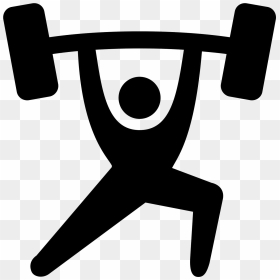 Olympic Weightlifting Weight Training Computer Icons - Weightlifting Icon, HD Png Download - weights png