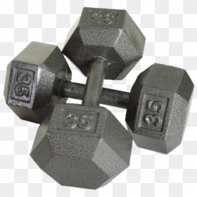 Hantel Png Image - Cast Dumbbell, Transparent Png - weights png