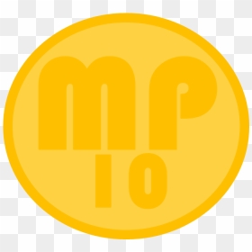 A 10-worth Coin From Mario Party - Circle, HD Png Download - mario coin png