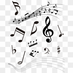 Notas Musicais Vertical, HD Png Download - notas musicales png