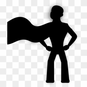 Superhero Silhouette Superman Batman - Silhouette Superhero Transparent, HD Png Download - superhero silhouette png