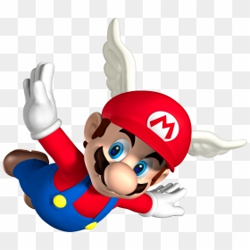 Wing Mario, Hd Png Download - Super Mario 64 Wing Mario, Transparent Png - mario mustache png