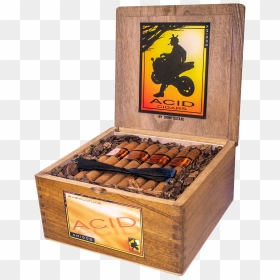 Acidamigosbox2 - Acid Cigars, HD Png Download - cigar smoke png