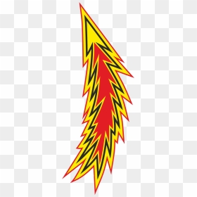 Fire Lightning Clip Arts - Garis Garis Desain Grafis, HD Png Download - red lightning png