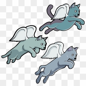 Cat , Png Download - Flying Cat Clipart, Transparent Png - flying cat png