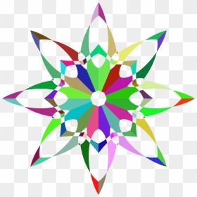 Prismatic Flower Silhouette Vector File Image Free - Clip Art, HD Png Download - flower silhouette png