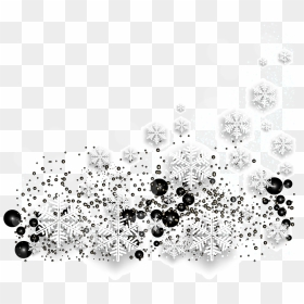 Fashion Snowflake Background Decoration Png Download - White Snowflakes Background Free Png, Transparent Png - white background png