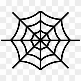 Transparent Spiderweb Clipart - Drawing Simple Spider Web, HD Png Download - cobweb png