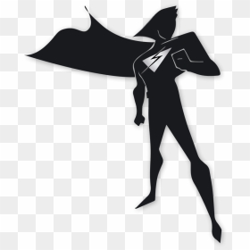 Transparent Superman Silhouette Png - Easy Wall Art Simple, Png Download - superhero silhouette png