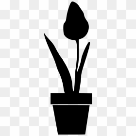 Floral Flower Flowery Free Photo - Potted Plant Silhouette Transparent, HD Png Download - flower silhouette png