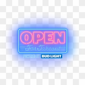 Bud Light Open For Takeout, HD Png Download - bud light png