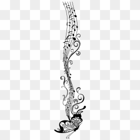 Line Art, HD Png Download - notas musicales png
