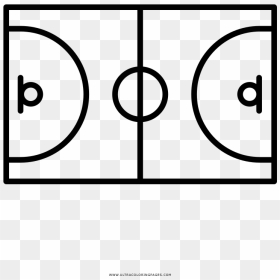 Basketball Court Coloring Page - Transparent Basketball Court Icon, HD Png Download - basketball court png