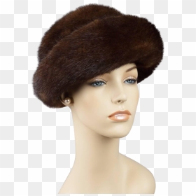Vintage Russian Mink Hat Cloche Sz 22 1/2 - Lace Wig, HD Png Download - russian hat png