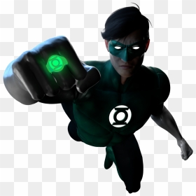 Green Lantern 3d Model Manberg, HD Png Download - green lantern png